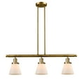 thumbnail image 1 of Innovations 3-LT LED Small Cone 36" Island-LT LED - Brushed Brass - 213-BB-G61-LED, 1 of 1