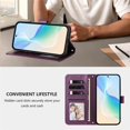 thumbnail image 5 of For Samsung Galaxy S23 5G 6.1-inch Wallet Case Multi-Card Slots Zipper Wallet Leather Phone Case,Dark Purple,For Galaxy S23 (5G), 5 of 10