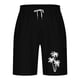 thumbnail image 3 of Mens Casual Shorts Lace-Up Elástico Cintura Bolsillo Ejercicio Fitness Hogar Pantalones de Media Longitud para Diario, 3 of 4