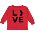 thumbnail image 3 of Inktastic Love New Jersey Boys or Girls Long Sleeve Toddler T-Shirt, 3 of 5