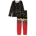 thumbnail image 4 of Suhoaziia Pjs Sets for Women Soft Long Sleeve Top & Pants Breathable Pajama Lingerie Size 4XL,Round Neck Christmas Fall/Winter Clothing Star Sequins Casual Outfits, 4 of 5