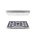thumbnail image 1 of Combo Parrilla 86 cm Acero Inoxidable y Campana Slim Acero Inox 80 Cm ODIPO Thory 80 + Vesta Campana Pared y Parrilla Empotrable Gas, 1 of 4