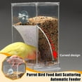 thumbnail image 4 of No Mess Bird Feeders Automatic Parrot Feeder Drinker Acrylic Container#, 4 of 8