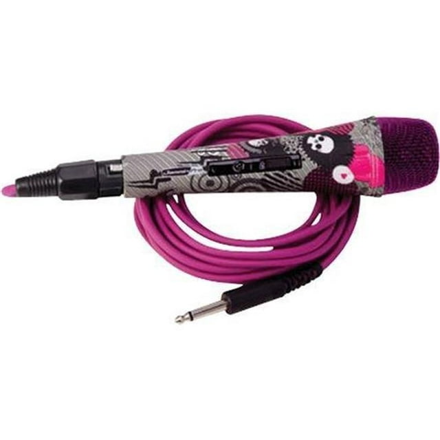 FINE ELITE INTERNATIONAL LTD MIC001 Jammin Pro Pink Handheld Microphone with Kara