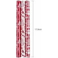 thumbnail image 7 of Wrapping Paper Roll - Mini Roll - 17 inch X 120 inch Per roll - 3 Different Red and White Christmas Design with Glitter Metallic Foil Shine (42.3 sq.ft.ttl), 7 of 7