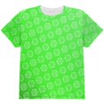 thumbnail image 1 of D20 Gamer Critical Hit and Fumble Green Pattern All Over Youth T Shirt Multi YLG, 1 of 2