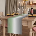 thumbnail image 2 of Sage Green Grey Ombre Short Table Runner 36 Inches Long,Modern Ombre Abstract Art Cotton Linen Table Runners Dresser Scarves,Fabric Tabletop Scarf Furniture Cover for Home Dinner Party Decor 13"x36", 2 of 8