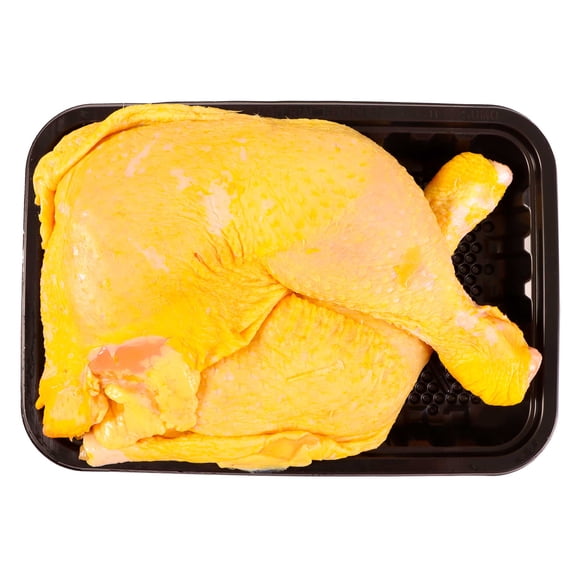 Pierna y muslo de pollo corte americano por kg  peso aprox por charola 800 g