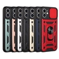 thumbnail image 4 of Funda para teléfono móvil con ventana Shun A Push para iPhone 15Pro Max de Apple, con anillo para 13 dedos y espejo, a prueba de caídas, 4 of 6
