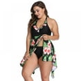 thumbnail image 2 of Maillot de Bain Tankini 2 Pcs à Fleurs pour Femmes Grande Taille 2X-6X, 2 of 6