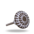 thumbnail image 3 of Set of Six Ceramic Decade cabinet Knobs, 3 of 8