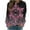 Purple, variant on lcziwo Plus Size Christmas Sweatshirt Women Snowflake Graphic Sweatshirt Christmas Long Sleeve Shirt Xmas Pullover Trendy Crew Neck Pullovers Purple,L