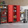 thumbnail image 2 of GangMei Metal Storage Locker with 5 Doors for School Office Gym Bedroom,Single Locker for Employees,Assembly Required, Red, 2 of 8