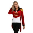 thumbnail image 4 of Zaldita Women Halloween Theme Party Velvet Long Sleeve Blazer Coat Xmas Carnival Rave Outfit A Red S, 4 of 7
