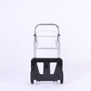 Small Heavy-Duty Moving Dolly for Furniture with Foldable Design & Adjustable Handle 9020-Style, Compact Storage | Metal Frame & Rubber Wheels Black