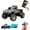 Gray, variant on Mini RC Monster Truck, Remote Control Car, 1:64 Scale Monster Truck with Lights, 2.4GHz Rc Monster Truck, Rechargeable Remote Control Semi Truck with Trailer, Speed/Steering Adjustable