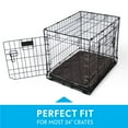 thumbnail image 4 of Paw Inspired Washable 24" Dog Crate Mat, Size 23x17 Inch, Waterproof Dog Crate Kennel Bed Anti-Slip Bottom Leakproof Pads (Gray), 4 of 7