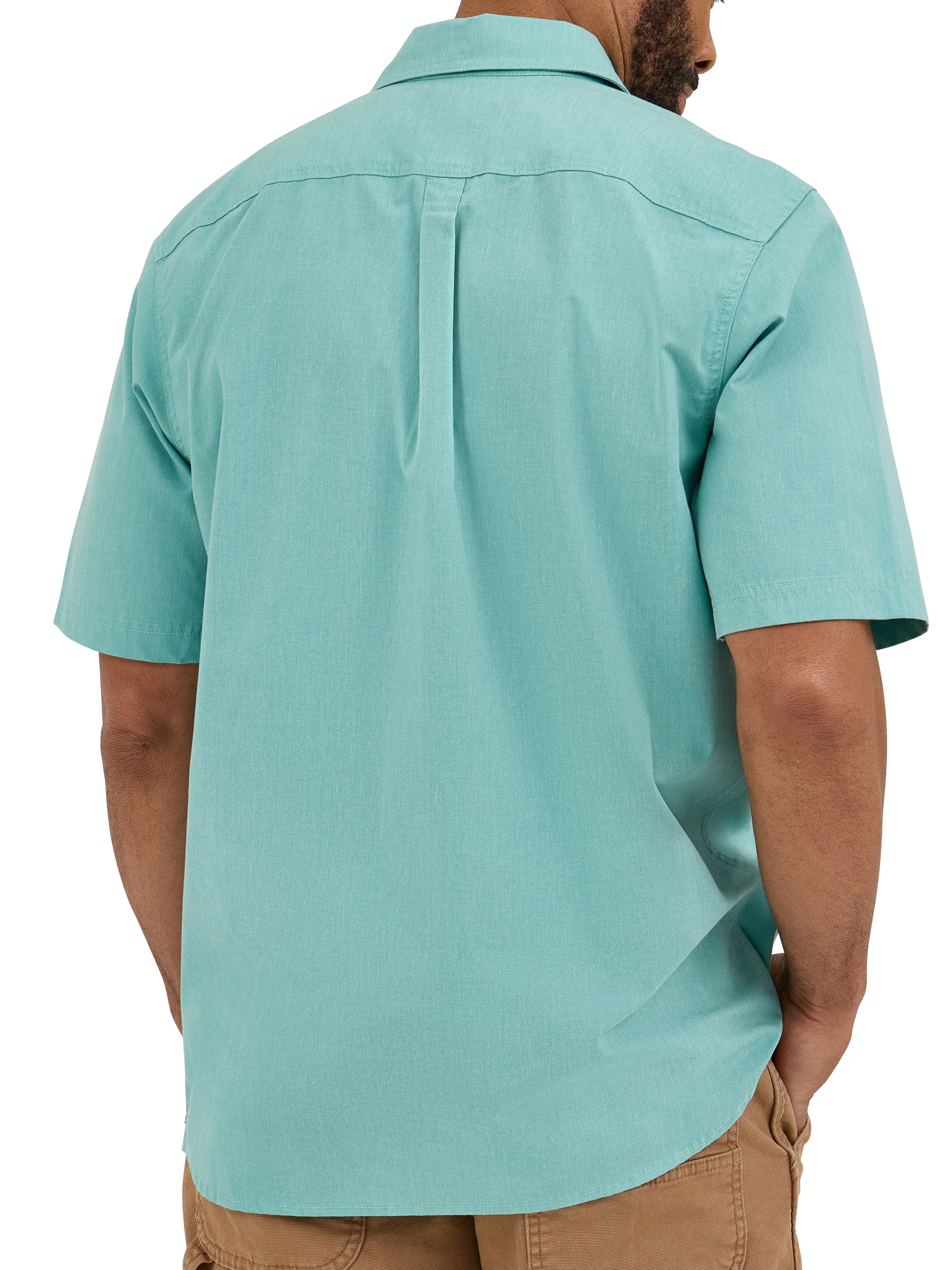 Wrangler® Men's Relaxed Stretch Short Sleeve Shirt, Sizes S-5XL