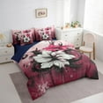 thumbnail image 3 of Castle Fairy Vintage Flower 7 Pieces Bedding Comforter Set for Teens Boys Girls,Botanical Plants Full Bedding Set Lightweight,Abstract Graffiti Splash Fitted Sheet Flat Sheet,Lightweight Room Decor, 3 of 8