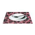thumbnail image 3 of Ryvnso Placemats Set of 4 Leopard Red Dining Mats Heat-Resistant Non-Slip Washable Table Mat, 3 of 8