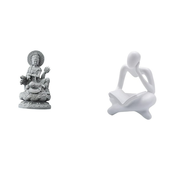 Estatua de Guan Yin,Estatua de Guan Yin para decoración del hogar.,Figura de lector abstracto,Estatua de pensador abstracto,arte,manualidades,decoraciones,Figuras humanas decorativas para