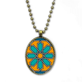 thumbnail image 1 of Marruecos estilo Flor patron abstracto Collar Colgante de cadena vintage Colección de joyas colgantes Unbranded M, 1 of 3