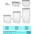 thumbnail image 3 of LARGEST Set of 52 Pc Food Storage Containers (26 Container Set) Shazo Airtight Dry Food Space Saver w Interchangeable Lid, 14 Measuring Cups + Spoons, Labels + Marker - One Lid Fits All - Reusable, 3 of 7