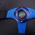 thumbnail image 3 of RASTP Blue 13" 340mm Universal Drifting Racing Steering Wheel Aluminum Red 6 Bolt STW017, 3 of 6