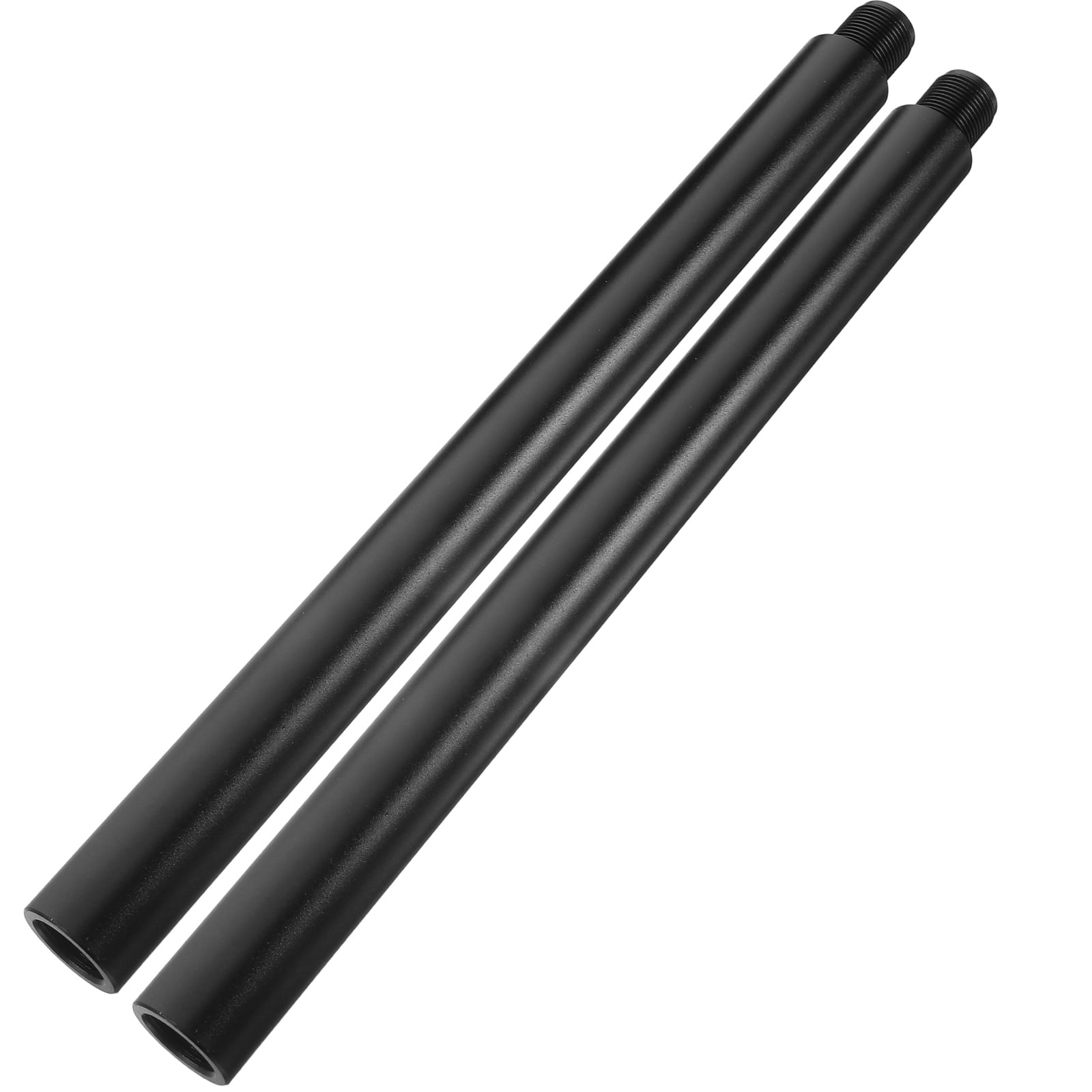 Hytrove 14mm Threaded Metal Extended Reach Speaker Pole Mount 2 Pieces Black