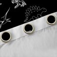 thumbnail image 4 of jejeloiu Wild Dino Blackout Curtains Set of 2 (52x84 Each),3D Dinosaur Print Window Curtains,Black White Curtains and Drapes For Boys Teens,Luxury Bedroom Decor, 4 of 6