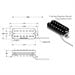 thumbnail image 3 of Seymour Duncan SH-6 Distortion 7 String Neck Humbucker Passive Mount Uncovered, Black, 3 of 3
