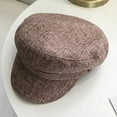 thumbnail image 6 of SikaFu Beret Cap Vintage Men Women Cap Hat Spring Autumn Linen Flat Newsboy Cap Artist Painter Sailor Captain Caps Casual Berets, 6 of 6