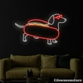 thumbnail image 3 of Glowneon Dachshund Hotdog Neon Sign, Dachshund Led Sign, Dachshund Lover Gift, Fast Food Shop Decor, 3 of 5