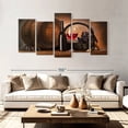 thumbnail image 2 of Elephant Stock Fancy Red Wine Tasting Wall Art - Horizontal Multi Panel Canvas - Living Room Wall Decor - Food And Drink Multi Panel - Brown And Gray Decor - 94" x 48", 2 of 8