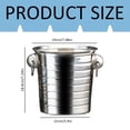 thumbnail image 3 of Barware Set Stainless Ice Bucket with Handles Thickened Wine & Beer Chiller for Bar and Home Use, 3 of 8