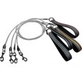 thumbnail image 5 of Heavy Duty Metal Rope Leash, Chew Resistant Stainless Steel Metal Dog Chain Leash With Padded Handle (blue), 5 of 5