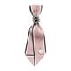 thumbnail image 3 of Corbata elegante con clip para mujer, estilo retro, decoración, lazo de seda, cinta blanco rosa, 3 of 9