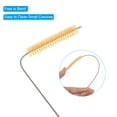 thumbnail image 3 of Uxcell 10"x3/8" Drinking Straw Cleaning Brush Reusable Pipe Tube Cleaner Brush Yellow 10Pcs, 3 of 6
