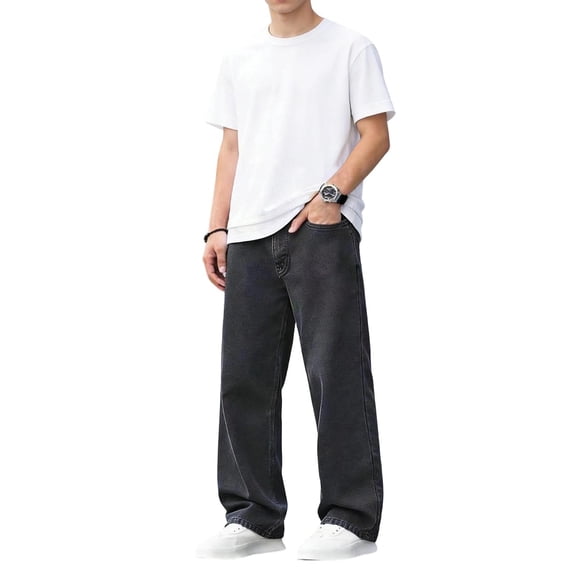 Tiijoy Boys Casual Jeans Soft Stretchy Straight Leg Denim Pants, Sizes 11-12