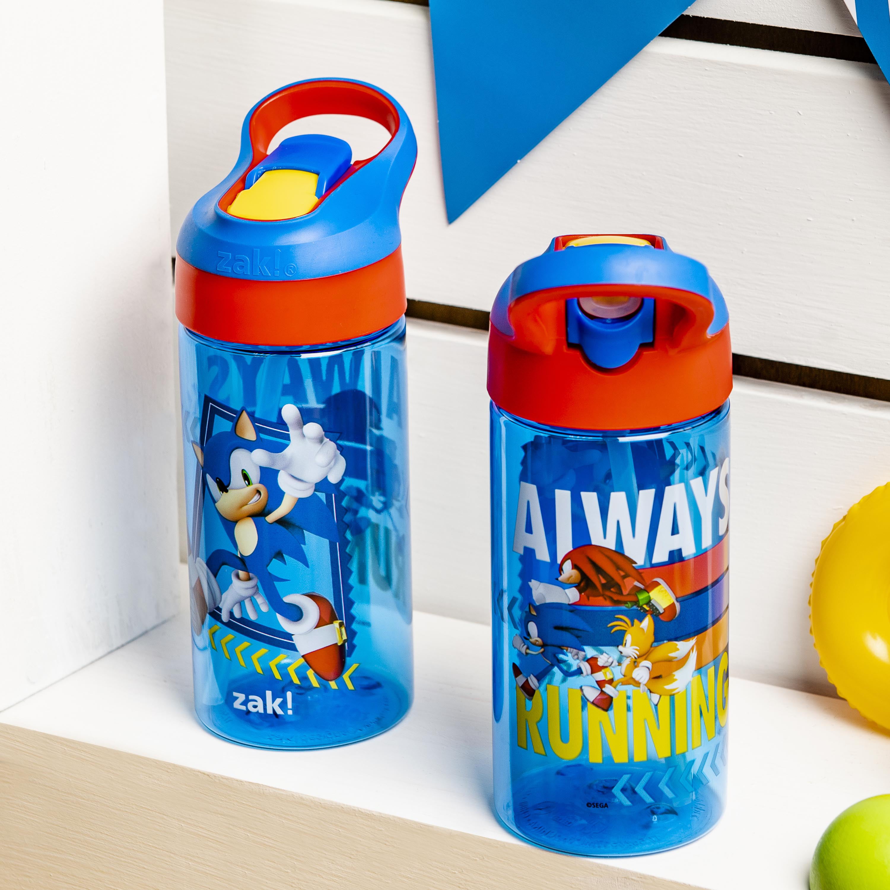Just Funky Sonic The Hedgehog 32oz Plastic Water Bottle