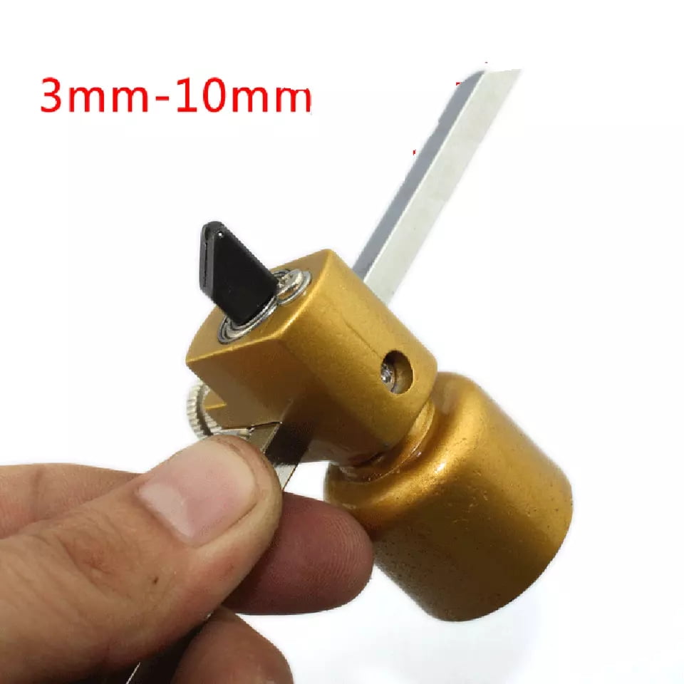 Circular Glass Cutter Carbide Tip Circle Arc Cutting Tool Set Adjustable Diameter Compass Type 40cm / 16-inch
