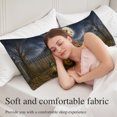 thumbnail image 4 of Halloween Body Pillow Cover,Pillowcase Protectors with Zipper,Breathable Decorative Throw Pillow Case Cover,Fall Spooky Pumpkins Cats Bats Haunted-House Rustic Pillow Shams for Couch Sofa 20x60Inch, 4 of 9