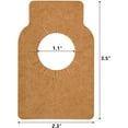 thumbnail image 2 of 500 etiquetas para botellas de vino Kraft, etiquetas de papel para bodega, etiquetas colgantes para botellas de vino artesanales marrones, personalizadas reutilizables, 2 of 5