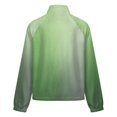thumbnail image 6 of Jackets for Women Winter Coat Jackets Flannel Stand Collar Jacket(Gradient Green Gray,Size:S-4XL), 6 of 7