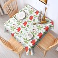 thumbnail image 6 of Floral 42" Square Waterproof Tablecloth, Floral Print Polyester Table Cover, 6 of 6