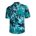 thumbnail image 2 of Camisas Hombre Vestir Camisas casuales Las camisas sueltas de Men's Short Primavera de manga Impreso Retorno de camisas rubias Men camisas sueltas (Light blue, L), 2 of 6