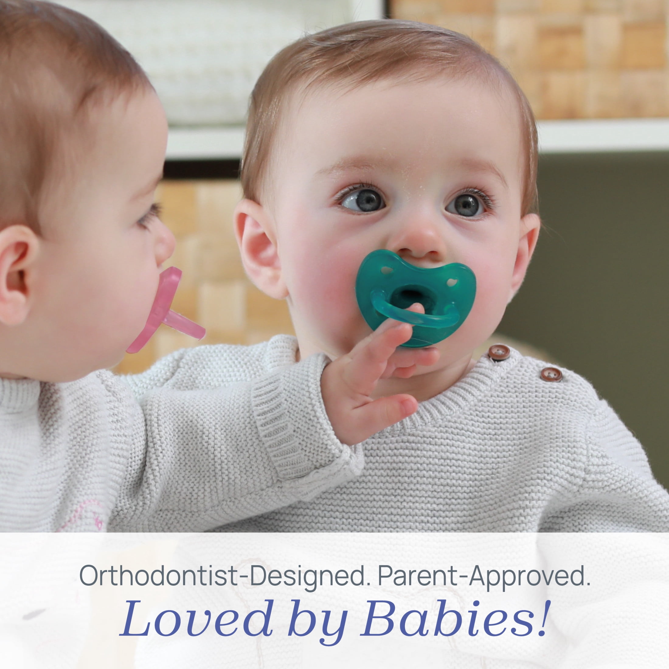 Chicco PhysioForma® One-Piece Silicone Pacifier, 16-24 Months, 2pk - Blue/Green