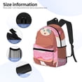 thumbnail image 3 of Yield Sloth with Donuts1 Print Backpack for Women Men, Lightweight Casual Travel Daypack, Classic Basic College Backpack, Middle School Bag, 3 of 5