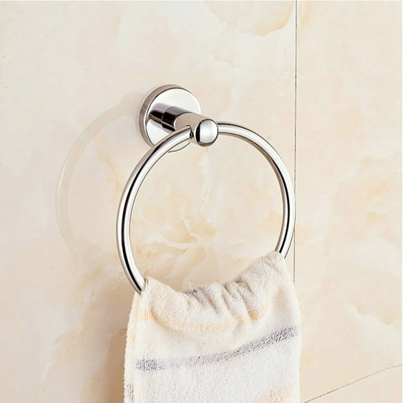 Agiferg Bathroom Accessory Wall Mounted Polished Stainless Steel Towel Ring Holder