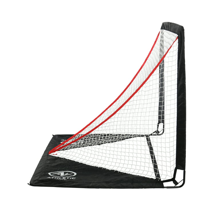 Athletic Works Portable Lacrosse Goal Net - Black - 4 x 4 in